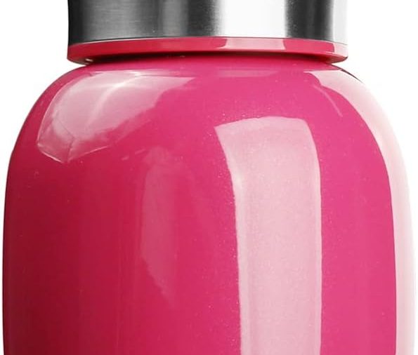 7oz/200ML Small Mini Vacuum Insulated Water Bottle Portable Leakproof Travel Mug Stainless Steel Cold and Hot Thermal Flask for Kids Children Women School Office Lunch Coffee Milk Tea (Rose)